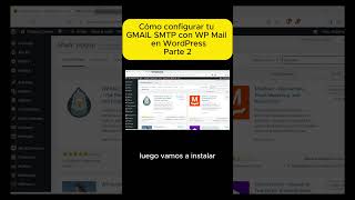 Configura Gmail SMTP en WordPress con WP Mail  Guía 2024  Video completo httpsbitly3wXjVJ3 [upl. by Eimmaj941]