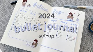 My 2024 Bullet Journal Setup  20 simple ideas [upl. by Ahaelam641]