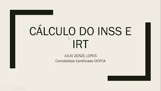 02  Cálculo do IRT e INSS em Angola [upl. by Jesselyn]