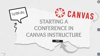 How to start a video conference in Canvas Instructure LMS [upl. by Marj]