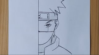 How To Draw Kakashi Hatake step by step  Easy Anime drawing [upl. by Pascia]