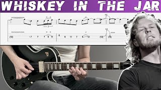 METALLICA  WHISKEY IN THE JAR Guitar cover with TAB  Lesson [upl. by Leboff]