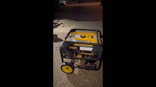 Firman 7500W generator startup and shutdown [upl. by Eilyak]