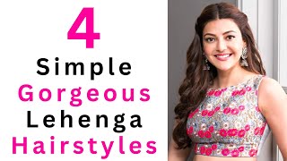 4 New amp Gorgeous Open Hairstyles For Lehenga  Simple Hairstyle [upl. by Nol609]