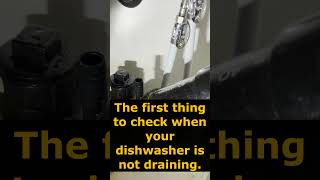 Dishwasher is not draining water out  Water stays in the dishwasher  Try it first [upl. by Burtie]