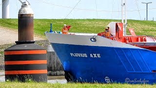 Einlauf KüMo FLUVIUS AXE C6AZ6 IMO 9163623 BJ 1998 coaster inbound Emden [upl. by Adeirf379]