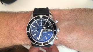 Breitling SuperOcean Héritage Chronographe 46 A13320 unboxing [upl. by Lenahc]