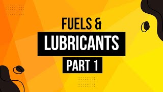 Chemistry of Fuels and Lubricants Part 1 [upl. by Loos]