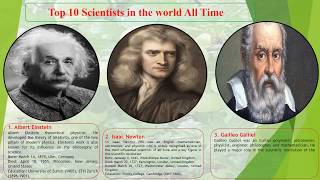 Top 10 Scientists in the world All Time  Top 10 Greatest Scientists in History [upl. by Laup968]