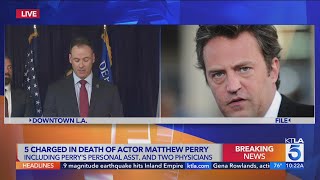 Authorities announce arrests in Friends actor Matthew Perrys death [upl. by Wheaton612]