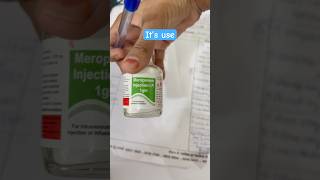 Meropenem Injection Uses in Comment nursingexam youtubeshorts [upl. by Ok988]