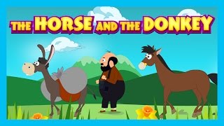 THE HORSE AND THE DONKEY  English Bedtime Story  Animated Storytelling  Kids Time [upl. by Robinia313]