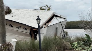 Siesta Key Florida In Ruins After Second Hurricane Storm Surge Again Aftermath [upl. by Buckie]