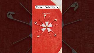 Flower Embroidery diy embroidery embroiderydesign embroiderytutorial embroiderystitches [upl. by Ahsurej]