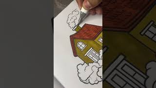 Whimsical houses coloring book [upl. by Arekahs]