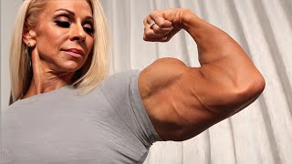 Strong Muscle Star Mindi OBrien Female bodybuilder [upl. by Claresta]