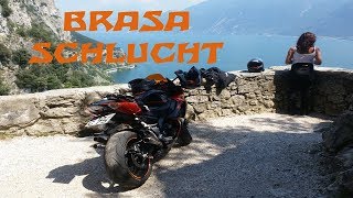 Brasa Schlucht Gardasee Italien Suzuki GSXR 1000 [upl. by Ewart215]