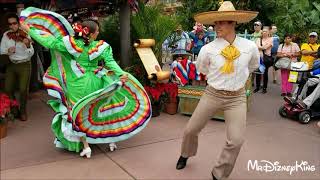 Beautiful Holiday Folklorico Dancers Showcase Mexico at Epcot [upl. by Arykat]