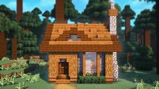 Minecraft  How To Build a Spruce Starter House  Tutorial [upl. by Southard]