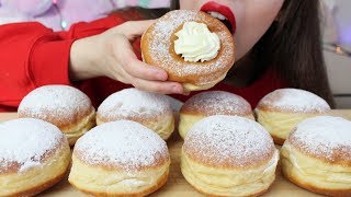 DONUTS with Chocolate Milk Mukbang ASMR Eating Sounds [upl. by Arayt]