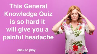 General Knowledge Quiz [upl. by Eliath]