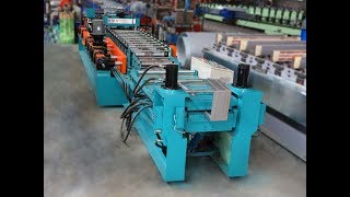 Automatic Fire Damper Frame Roll Forming Machine [upl. by Drareg]