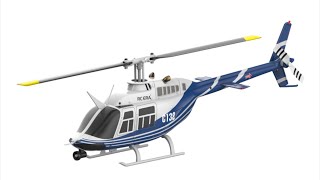 RC ERA C138 Bell 206 6CH 133 Scale Flybarless Realistic RC Helicopter Altitude Hold Edition [upl. by Dreda836]