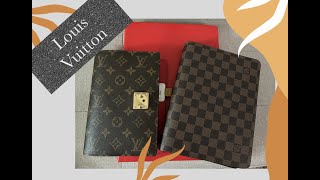 Louis Vuitton desk agenda and Louis Vuitton Paul MM notebook cover [upl. by Arhat182]