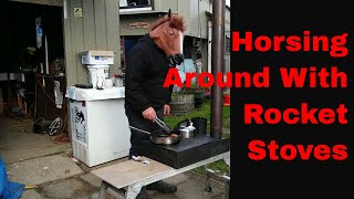 New Design Rocket Cook Stove 2019 test part 3 [upl. by Lorita317]