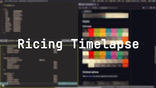 Arch Linux Ricing Timelapse  i3wm  Rofi  Polybar [upl. by Aniela]