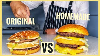 Homemade Big Mac Burger  How to make the POPULAR McDonalds at home  2 Versions of the same dish [upl. by Barren]