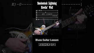 The quotSmokestack Lightningquot Riff by Howlin Wolf  Guitar Cover Lesson Tab 6 shorts [upl. by Atiniuq]