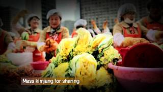 Kimjang making and sharing kimchi in the Republic of Korea [upl. by Ekenna]