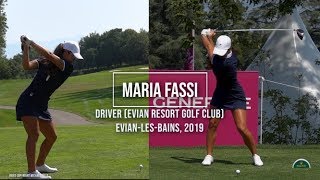 Maria Fassi Golf Swing Driver DTL amp FO Evian Championship EvianlesBains July 2019 [upl. by Ursuline]