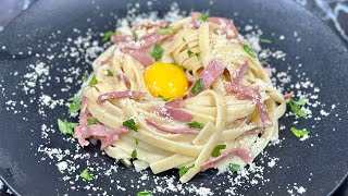 Après avoir testé plusieurs recettes voici ma meilleure version de PÂTES À LA CARBONARA 👩🏻‍🍳 [upl. by Annette]