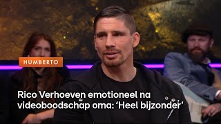 Rico Verhoeven in tranen na videoboodschap van zijn oma  Humberto [upl. by Ajnat]