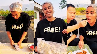 yi Mann and Peng Shuai make Ethiopian food  Injera [upl. by Elatsyrc]