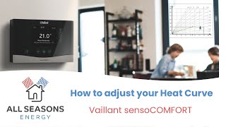 How to adjust your Heat Curve Vaillant sensoCOMFORT  Air Source Heat Pump [upl. by Chao55]