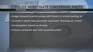 Menomonie police investigating after picture shows kid holding a gun outside the high school [upl. by Sorodoeht187]