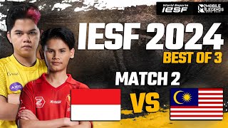 INDONESIA vs MALAYSIA  MATCH 2  GROUP STAGE  IESF ASIA REGIONAL QUALIFIERS 2024 [upl. by Curt564]