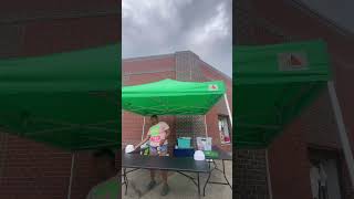 Slime set up for vending events party slime birthdayparty vendor [upl. by Elletnahs121]