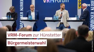 VRMForum zur Bürgermeisterwahl in Hünstetten [upl. by Omland115]