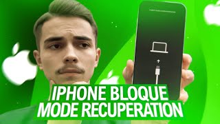 iPhone bloqué sur quotsupportapplecomiphonerestorequot Mode Recovery mode de récupération [upl. by Lynette]