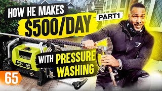 Pressure Washing Business Makes 500Day Find Out How Pt 1 [upl. by Nodnab]