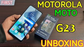 Motorola Moto G23 Unboxing and price in Pakistan  Motorola Pakistan First Phone  G85  Camera 50MP [upl. by Zitah]