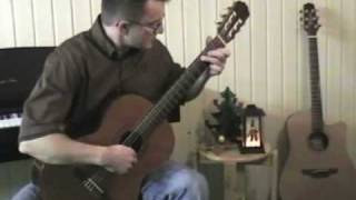 Silent Night  Christmas Song on classical guitar [upl. by Htebazil]