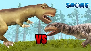 TRex vs Allosaurus  TRex Rampage S1E2  SPORE [upl. by Ahtelra]