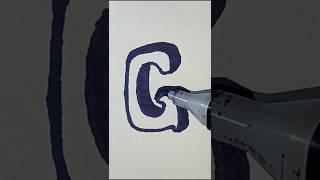 3d Letter G  Calligraphy art shorts calligraphy satisfyingvideo trendingvideo [upl. by Hyacinthie]