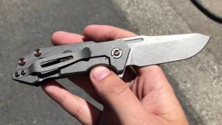 Hinderer Knives Half Track w Full Titanium Working Finish amp Bronzed Hardware [upl. by Aicia]