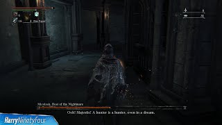 Bloodborne  Micolash Host of the Nightmare Location and Boss Fight [upl. by Airdnas]